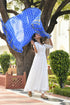 AAHELI IMPERIAL BLUE BANDHANI DUPATTA AAHELI IMPERIAL BLUE BANDHANI DUPATTA
